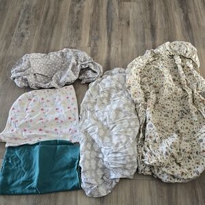 Crib Sheet And Baby Blanket And Towel